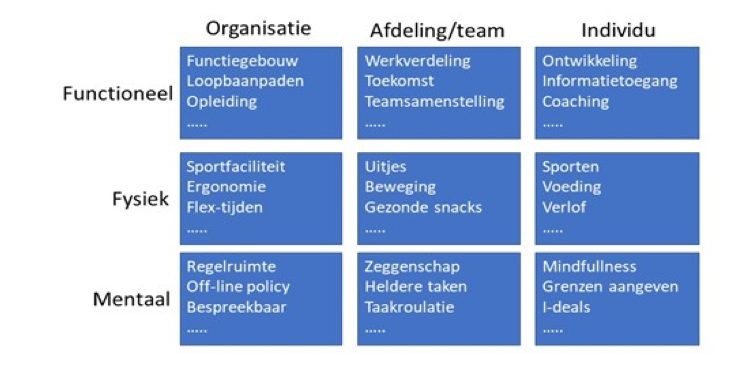 tabel beleid duurzaam inzetbaarheid MVMZ